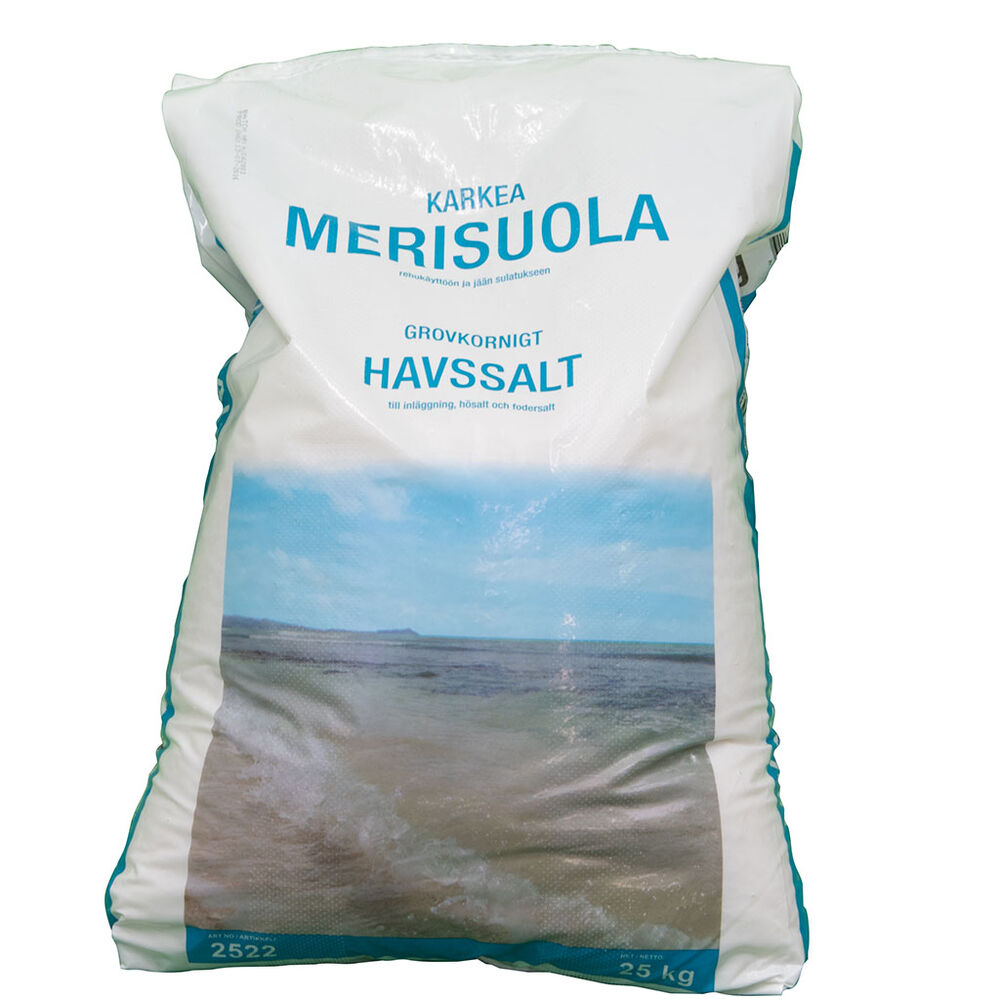 Merisuola karkea 25 kg