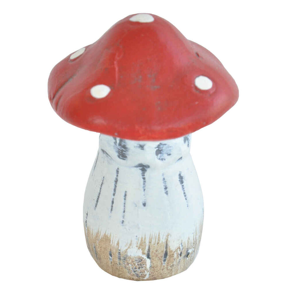 Kärpässieni koriste, 5 cm x 5 cm x 7 cm keraaminen