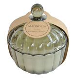 Lasikynttilä 9x9x11 cm magnoliatuoksu