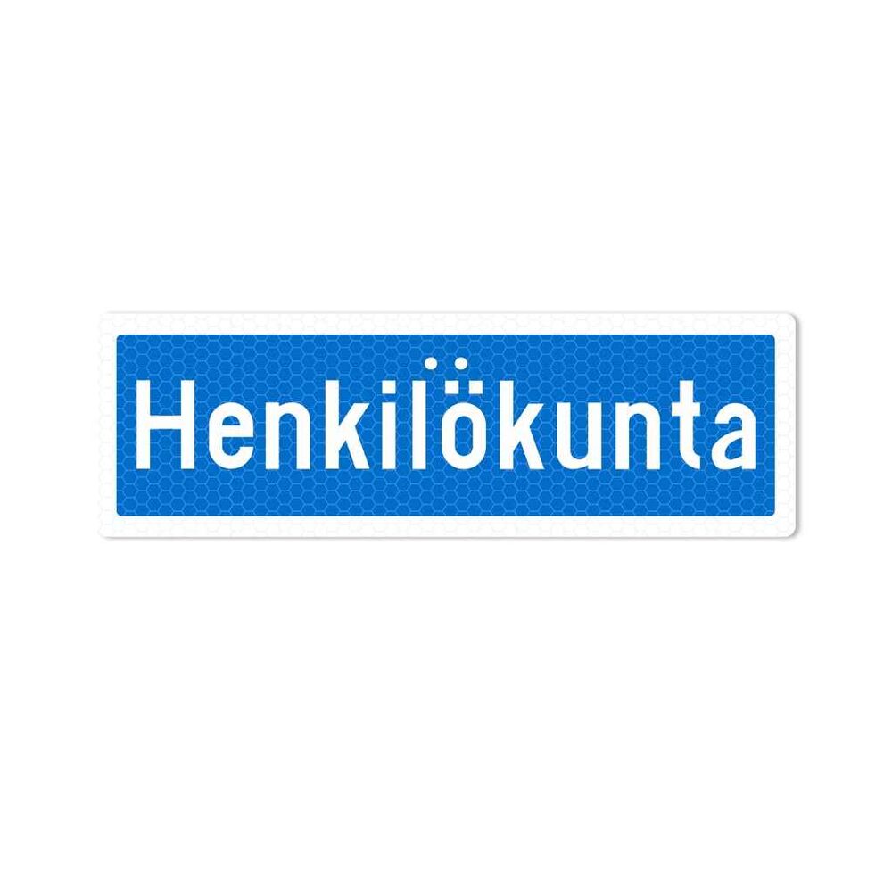 Sekure 50x16 henkilökunta kyltti