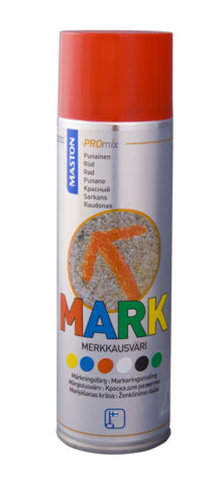 Merkkausvärispray punainen 500ml, Maston