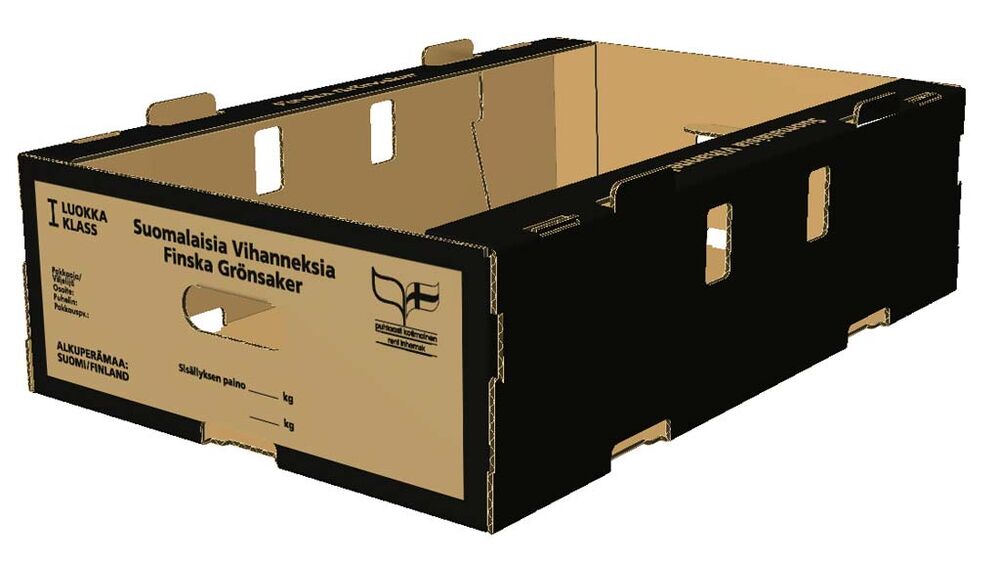 Salaatti- /yleislaatikko Musta DS Smith