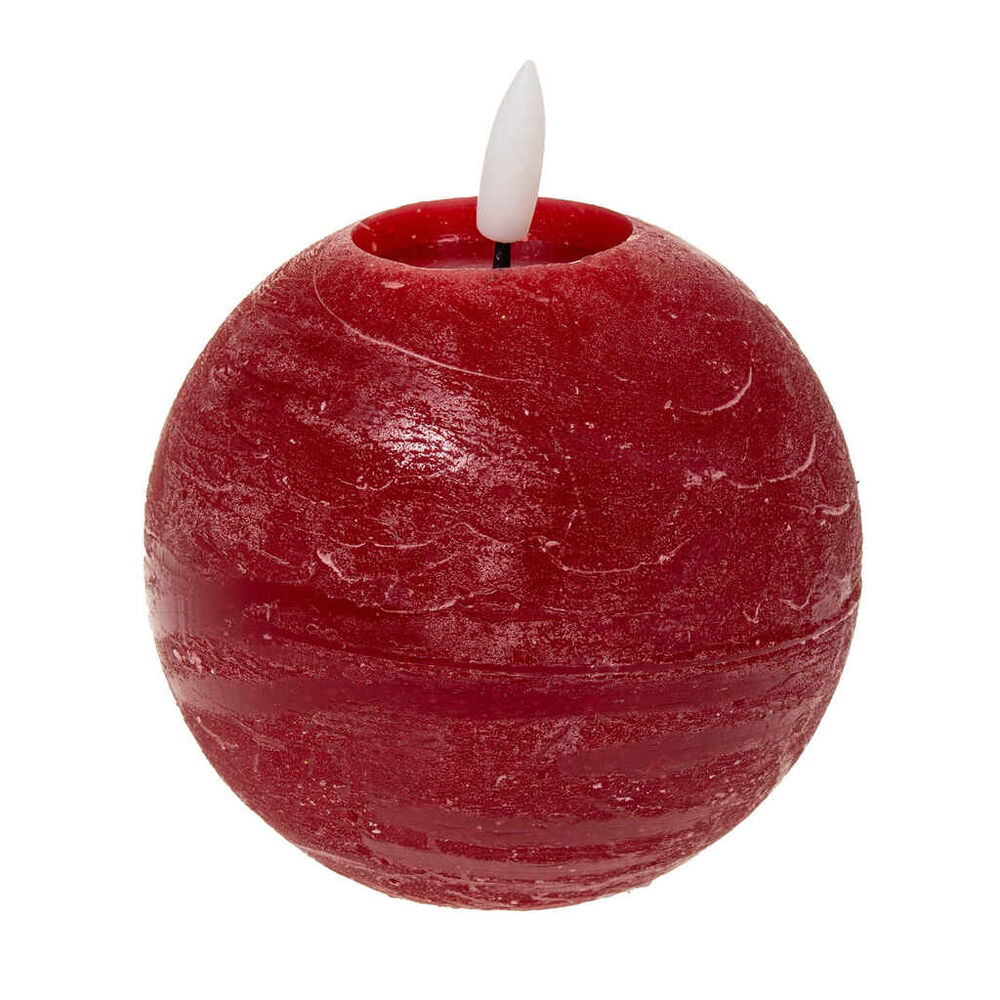 Punainen pallonmuotoinen led-kynttilä