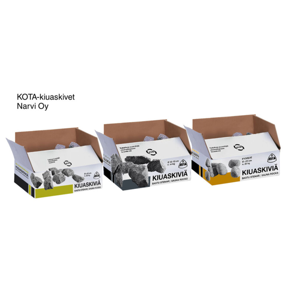 Kiuaskivet 10-15 cm 20 kg Narvi