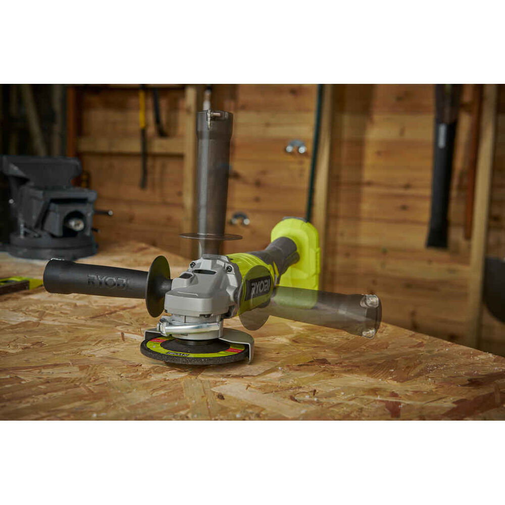 Akkukulmahiomakone RYOBI RAG18125-1C40S, SET