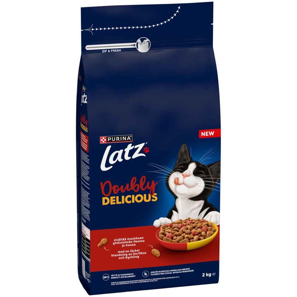 Kissanruoka Latz Doubly Delicious 2 kg