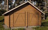 Hirsilato S-XL Suora-Umpiseinä 20m2