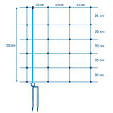 Lammasverkko Premium 105cm x 30cm x 50m Delaval