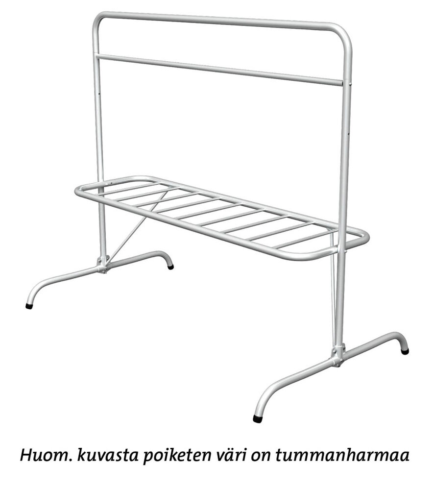 Tuuletusteline kiinteällä yläkehällä, tummanharmaa