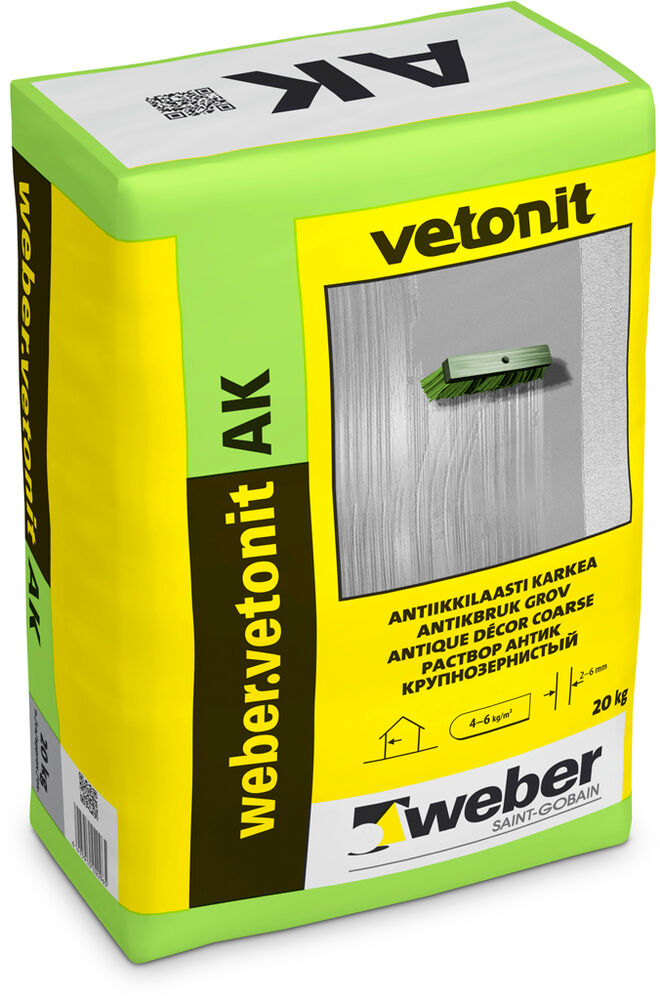 Vetonit AK antiikkilaasti karkea 20 kg