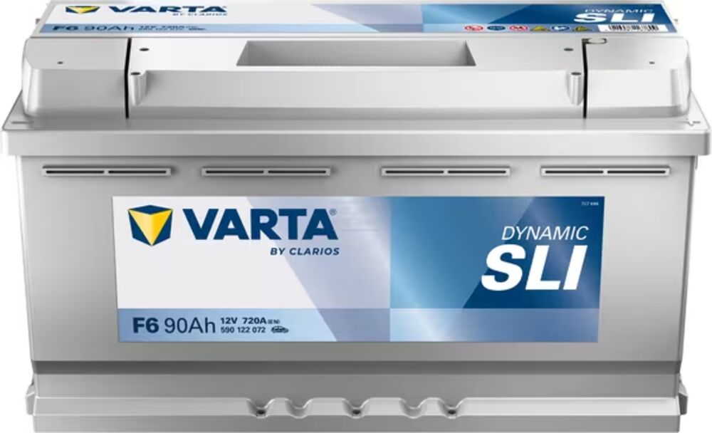 Akku 12V 90AH 720A Dynamic SLI F6 Varta