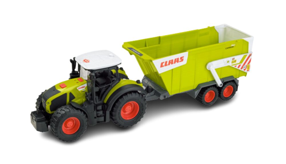Claas Axion 960 + Cargos 750 Noukinvaunu 1:16