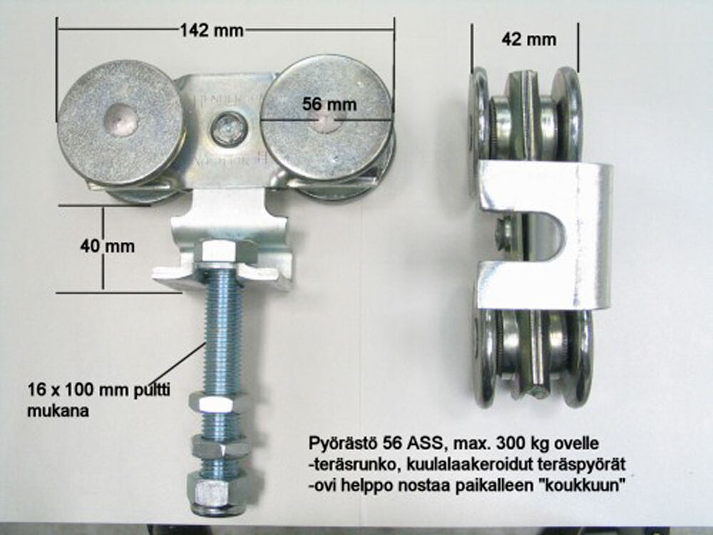 Pyörästö 56ASS hahlomalli, max. 300kg