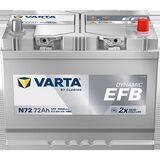Akku 12V 72AH 760A Dynamic EFB N72 Varta