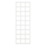 Ritilä-aitaelementti 60x180x3 cm valkoinen