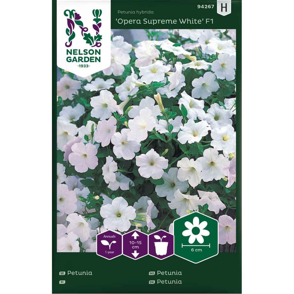 Tarhapetunia 'Opera Supreme White' F1