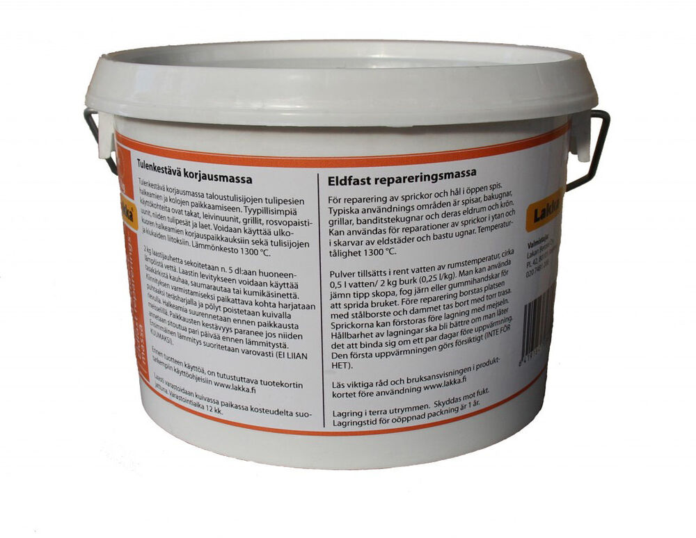 Tulenkestävä korjausmassa 2 kg, Lakka