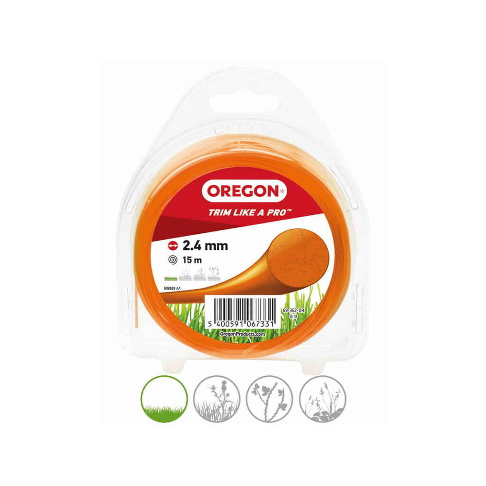 Siima 2,4 mm x 15 m Oregon oranssi