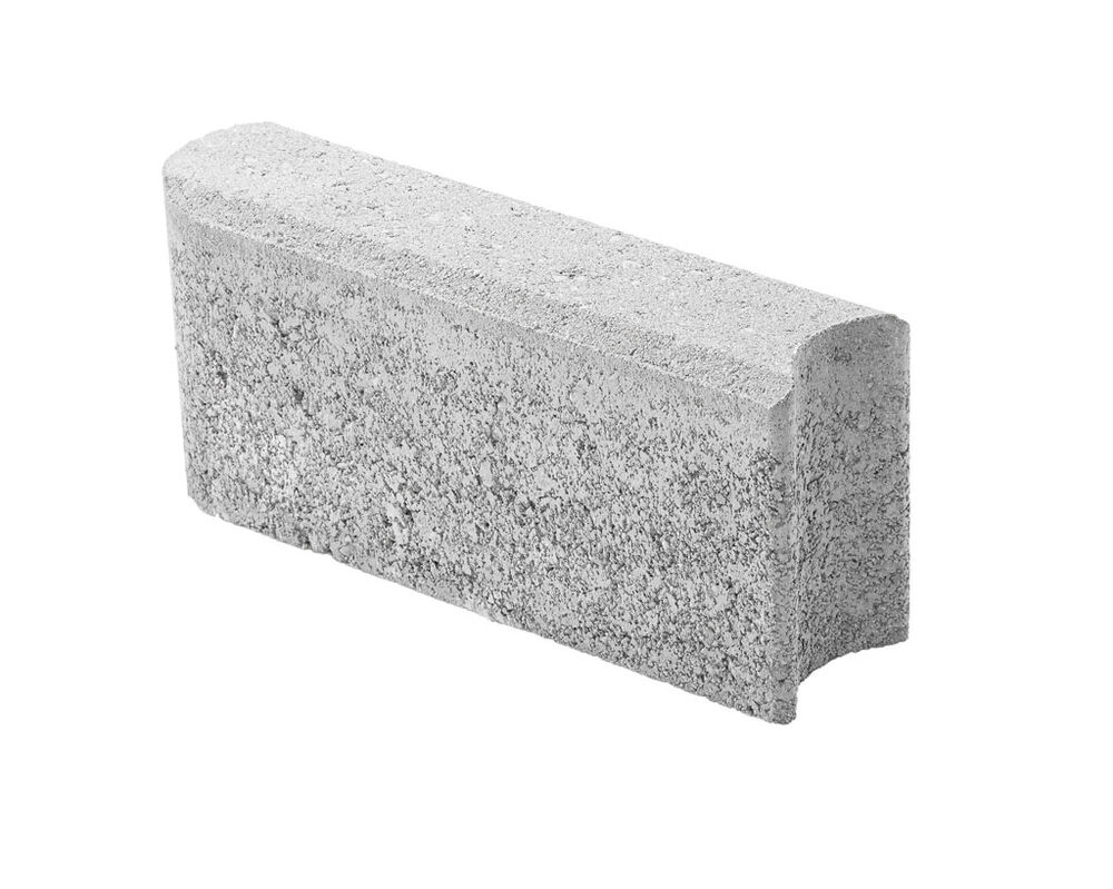 Nurmikon reunakivi harmaa, 135x80x300 mm, Lakka