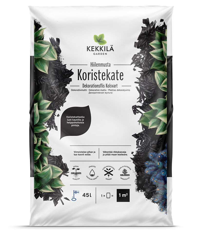 Kekkilä Koristekate hiilenmusta 45 l