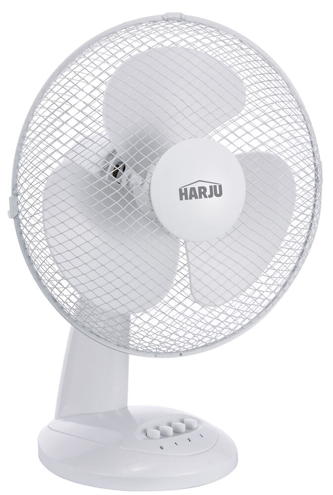 Pöytätuuletin 12" 40 W valkoinen