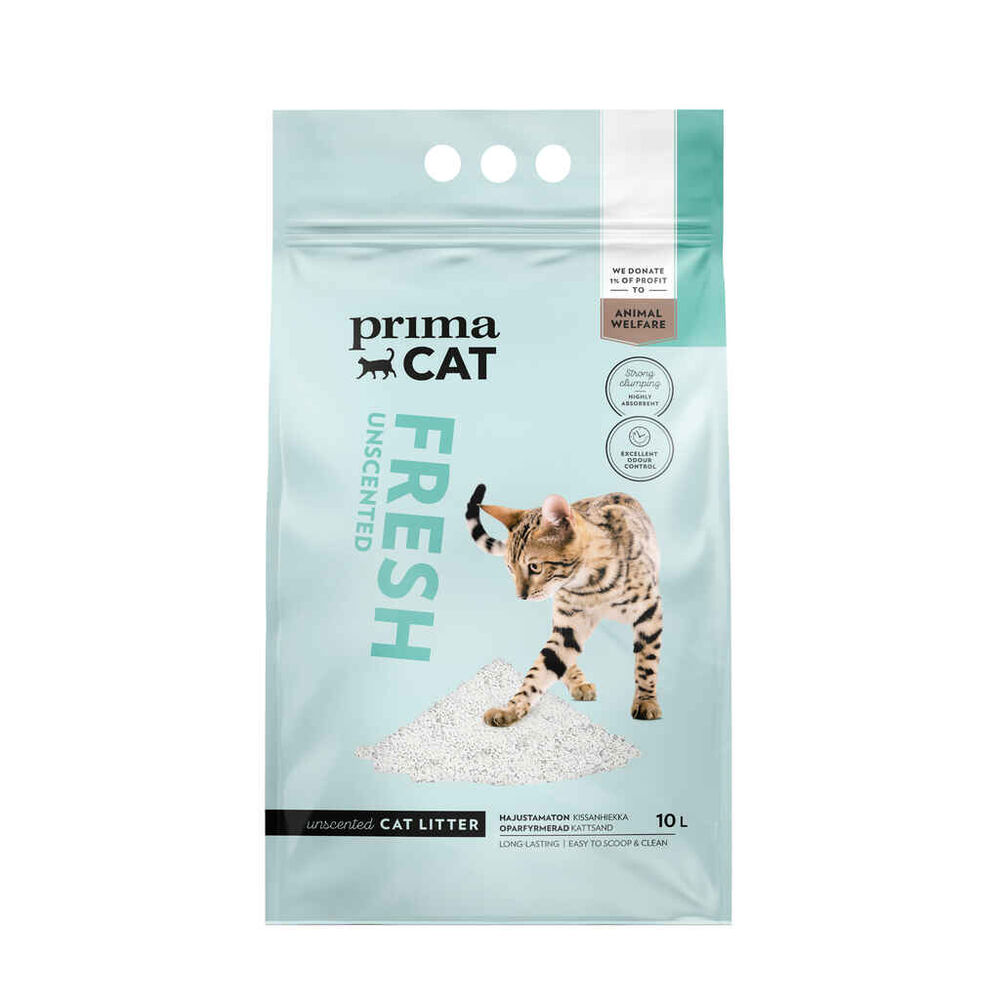 PrimaCat kissanhiekka hajustamaton 10L